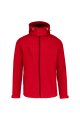 Heren Softshell Jas hooded Kariban K413 RED